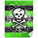 Deathrock Skull Canvas 12  x 16 