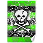 Deathrock Skull Canvas 24  x 36 