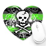 Deathrock Skull Heart Mousepad