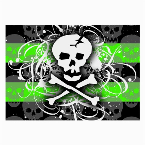 Deathrock Skull Large Glasses Cloth from ArtsNow.com Front