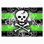 Deathrock Skull Large Glasses Cloth