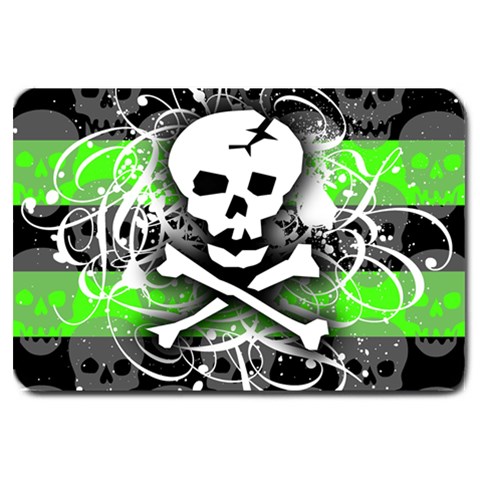 Deathrock Skull Large Doormat from ArtsNow.com 30 x20  Door Mat
