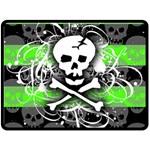 Deathrock Skull Fleece Blanket (Large)