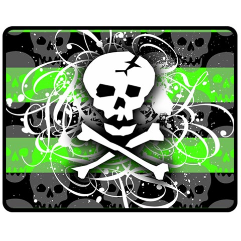Deathrock Skull Fleece Blanket (Medium) from ArtsNow.com 60 x50  Blanket Front