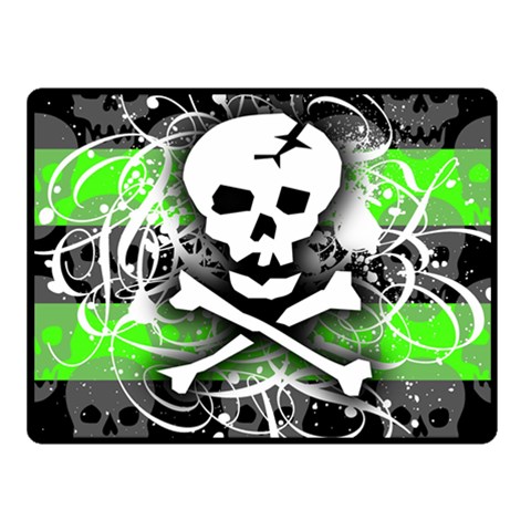 Deathrock Skull Fleece Blanket (Small) from ArtsNow.com 50 x40  Blanket Front