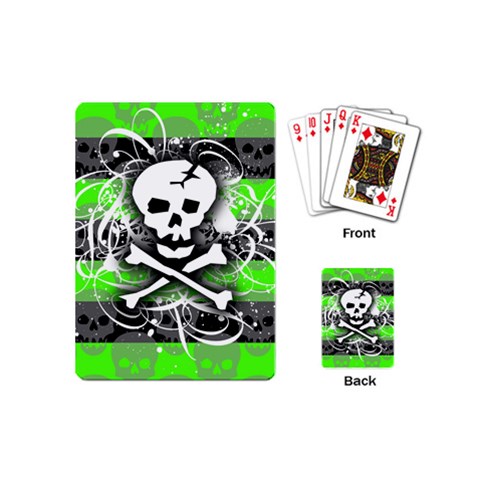 Deathrock Skull Playing Cards Single Design (Mini) from ArtsNow.com Back