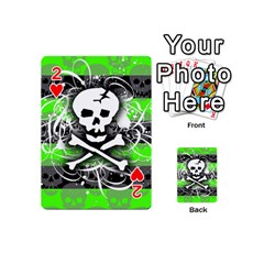 Deathrock Skull Playing Cards 54 Designs (Mini) from ArtsNow.com Front - Heart2