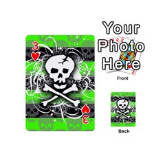 Deathrock Skull Playing Cards 54 Designs (Mini) from ArtsNow.com Front - Heart3