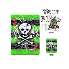 Deathrock Skull Playing Cards 54 Designs (Mini) from ArtsNow.com Front - Diamond4