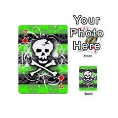 Deathrock Skull Playing Cards 54 Designs (Mini) from ArtsNow.com Front - Diamond7