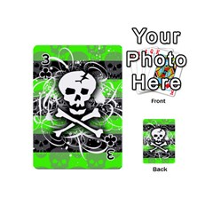 Deathrock Skull Playing Cards 54 Designs (Mini) from ArtsNow.com Front - Club3