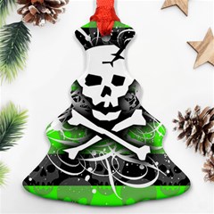 Deathrock Skull Christmas Tree Ornament (Two Sides) from ArtsNow.com Front