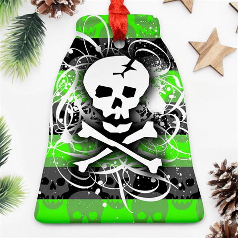 Deathrock Skull Bell Ornament (Two Sides) from ArtsNow.com Front