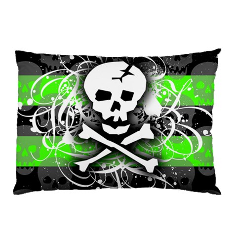 Deathrock Skull Pillow Case (Two Sides) from ArtsNow.com Front