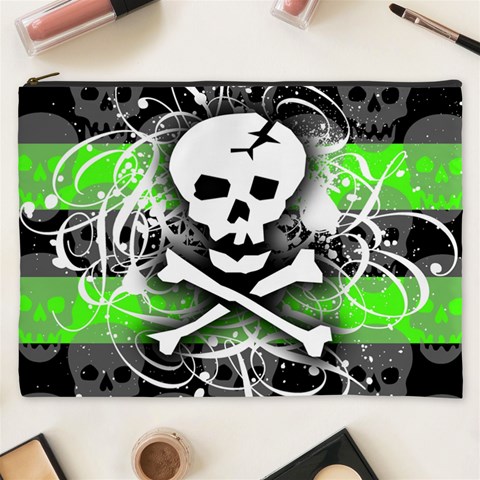 Deathrock Skull Cosmetic Bag (XXXL) from ArtsNow.com Front
