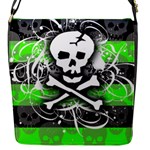 Deathrock Skull Flap Closure Messenger Bag (S)