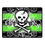 Deathrock Skull Double Sided Fleece Blanket (Small)