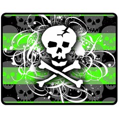 Deathrock Skull Double Sided Fleece Blanket (Medium) from ArtsNow.com 58.8 x47.4  Blanket Front