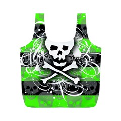 Deathrock Skull Full Print Recycle Bag (M) from ArtsNow.com Front