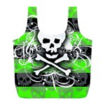 Deathrock Skull Full Print Recycle Bag (L)