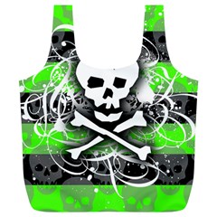 Deathrock Skull Full Print Recycle Bag (XL) from ArtsNow.com Front