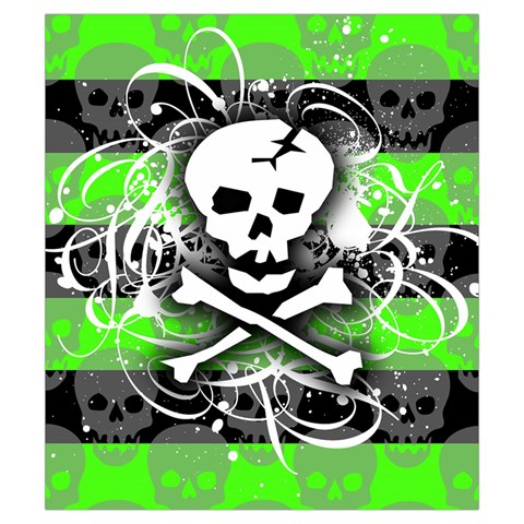 Deathrock Skull Drawstring Pouch (Small) from ArtsNow.com Back