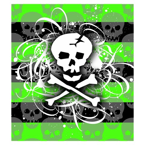 Deathrock Skull Drawstring Pouch (Medium) from ArtsNow.com Front