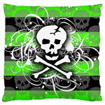 Deathrock Skull Standard Flano Cushion Case (One Side)