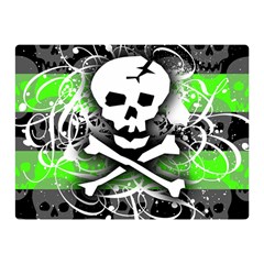 Deathrock Skull Double Sided Flano Blanket (Mini) from ArtsNow.com 35 x27  Blanket Back