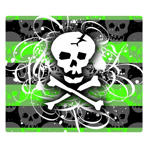 Deathrock Skull Double Sided Flano Blanket (Small) from ArtsNow.com 50 x40  Blanket Front