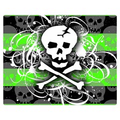 Deathrock Skull Double Sided Flano Blanket (Medium) from ArtsNow.com 60 x50  Blanket Back
