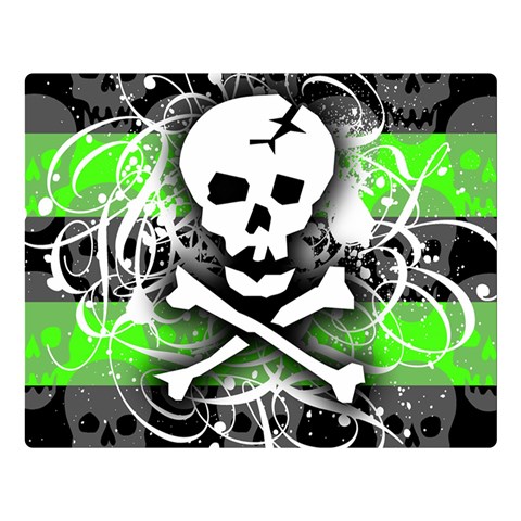 Deathrock Skull Double Sided Flano Blanket (Large) from ArtsNow.com 80 x60  Blanket Front