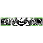 Deathrock Skull Small Flano Scarf