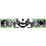 Deathrock Skull Small Flano Scarf