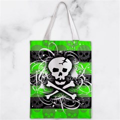 Deathrock Skull Zipper Classic Tote Bag from ArtsNow.com Front