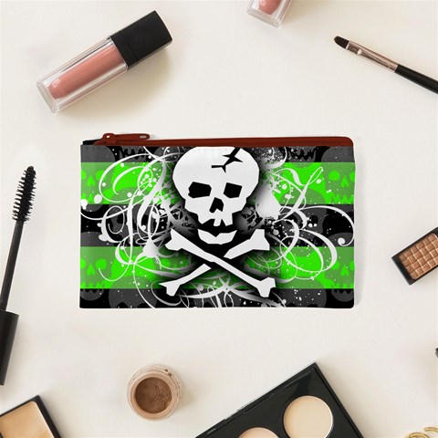 Deathrock Skull Cosmetic Bag (XS) from ArtsNow.com Front