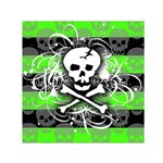 Deathrock Skull Small Satin Scarf (Square)