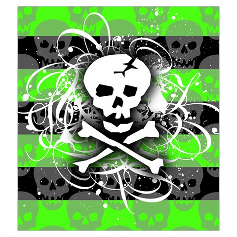 Deathrock Skull Drawstring Pouch (XXL) from ArtsNow.com Back