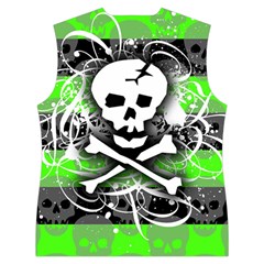 Deathrock Skull Women s Button Up Vest from ArtsNow.com Back