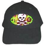 Deathrock Skull & Crossbones Black Cap