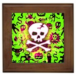Deathrock Skull & Crossbones Framed Tile