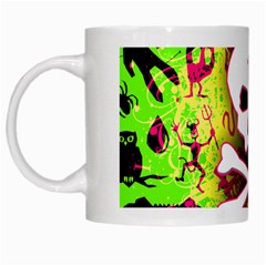 Deathrock Skull & Crossbones White Mug from ArtsNow.com Left