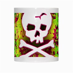 Deathrock Skull & Crossbones White Mug from ArtsNow.com Center