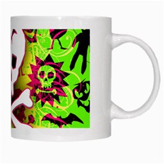 Deathrock Skull & Crossbones White Mug from ArtsNow.com Right