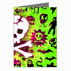 Deathrock Skull & Crossbones Greeting Cards (Pkg of 8) from ArtsNow.com Left