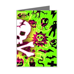 Deathrock Skull & Crossbones Mini Greeting Card from ArtsNow.com Left