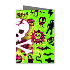 Deathrock Skull & Crossbones Mini Greeting Cards (Pkg of 8) from ArtsNow.com Left