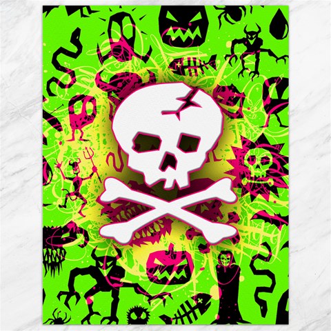 Deathrock Skull & Crossbones Canvas 12  x 16  from ArtsNow.com 11.86 x15.41  Canvas - 1