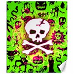 Deathrock Skull & Crossbones Canvas 20  x 24 