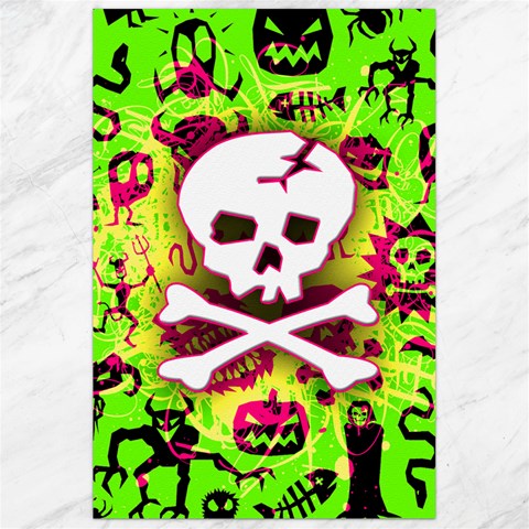 Deathrock Skull & Crossbones Canvas 24  x 36  from ArtsNow.com 23.35 x34.74  Canvas - 1